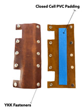 Load image into Gallery viewer, ChukBand™ Multi-Fit Headgear Wrap BROW PAD ONLY- Padded Elk Leather - ChukStar Leather